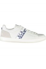 Napapijri Chic White Lace Up Sneaker showcasing a sleek, minimalist design with a comfortable fit.