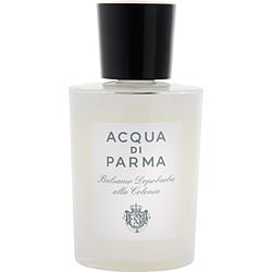 Acqua Di Parma Colonia Intensa spray bottle on a white background, featuring a sleek design with a classic amber hue, elegant black cap, and luxurious label.