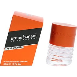 Bruno Banani Absolute Man 30ml Shower Gel in sleek orange and black packaging, designed for men with an invigorating scent of fresh grapefruit, black pepper, and vanilla.